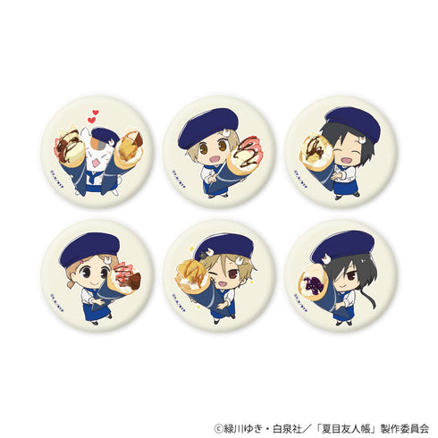 『夏目友人帳』缶バッジ08/クレープver. コンプリートセット(全6種)(描き下ろしイラスト)